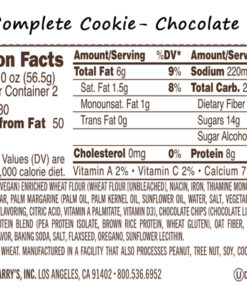Lenny & Larry's- The Complete Cookie- Nutrition Facts