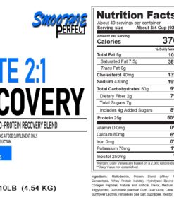 Smoothie Perfect- Elite Recovery 2:1 Vanilla- 10lbs/46srv
