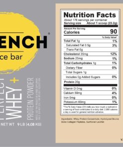 Qwench- Perfect Whey+ Blend Unflavored 9lb/176srv